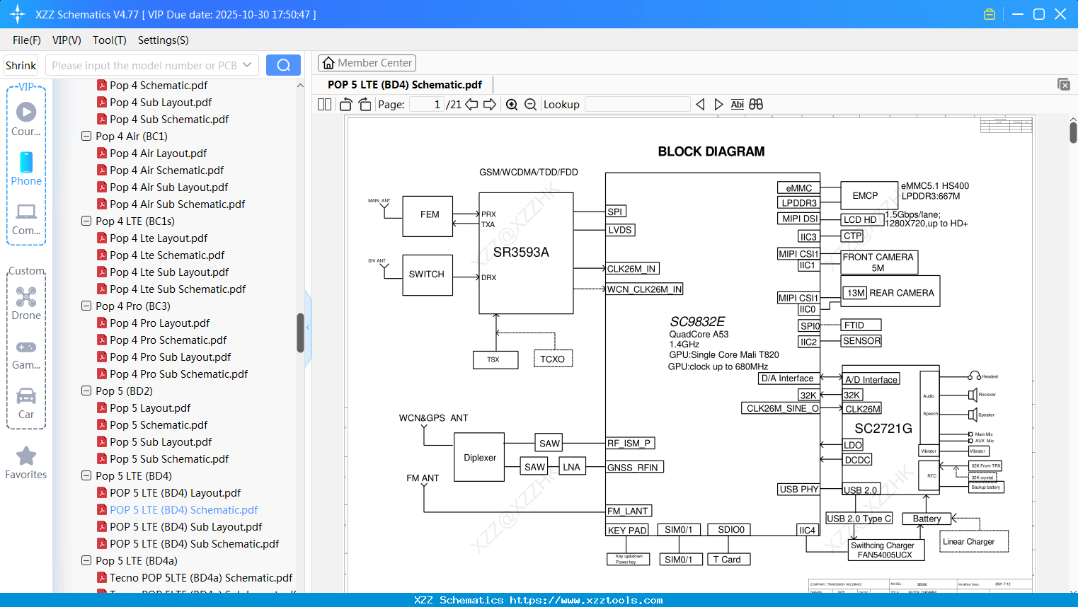 Tecno POP 5 LTE (BD4) Schematic
